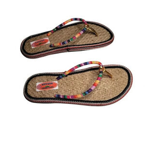 Amevor size 38 flip flap slip on multicolor  hand made women's